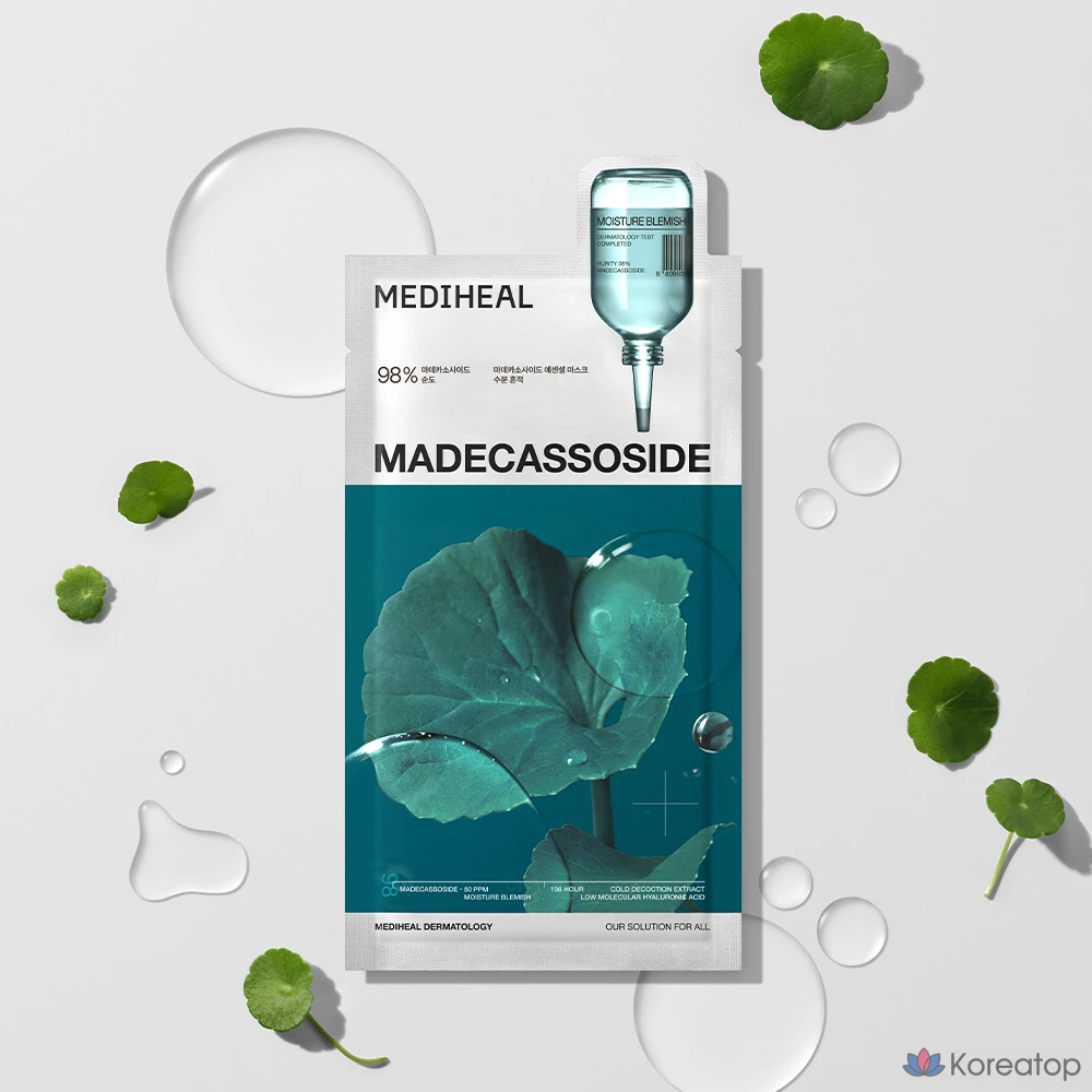 Тканевая маска для лица MEDIHEAL Madecassoside Essential Mask Trace Repair, 10 шт., фото 7