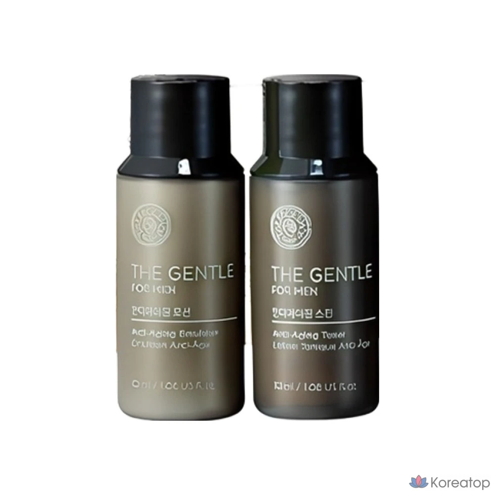 Набор для ухода The Face Shop The Gentle For Men Anti-Aging 2-piece Set, 4 шт., фото 4