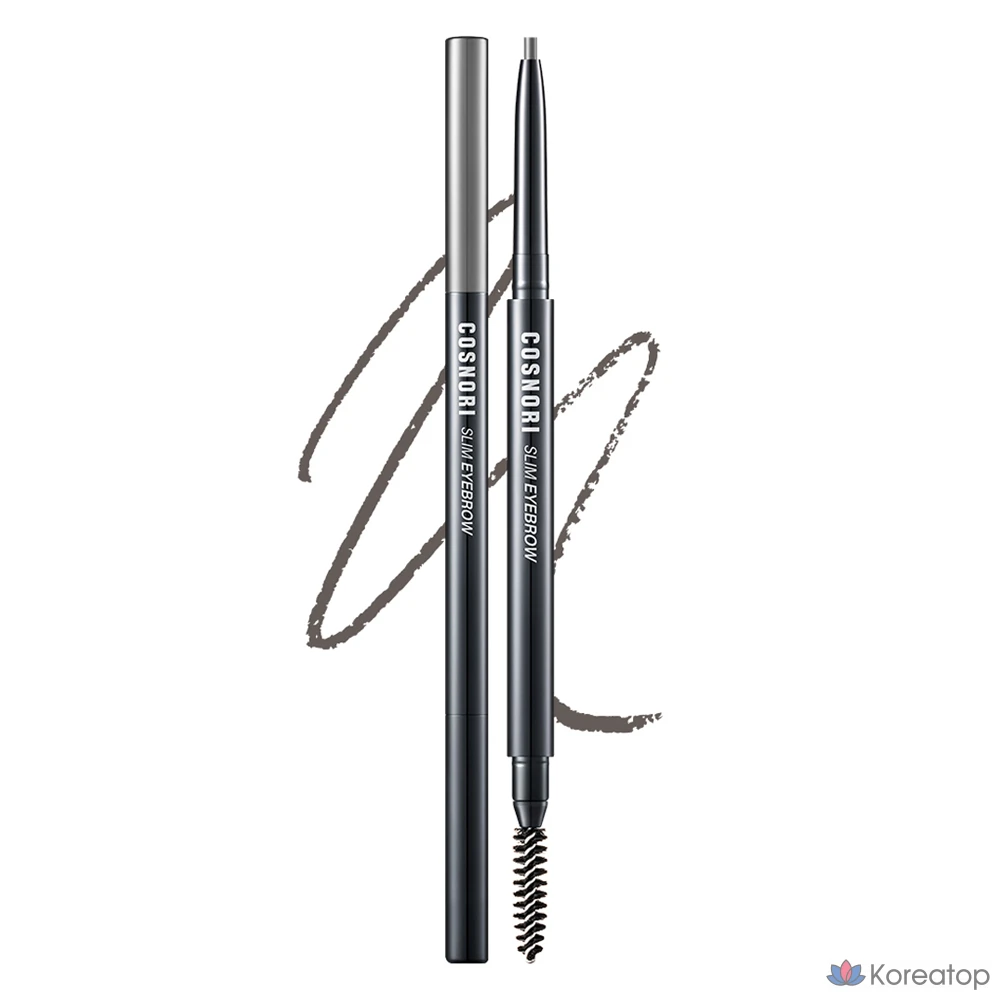 Карандаш для бровей Cosnori Slim Eyebrow Pencil, оттенок Dutch Gray, 0.13 г, 1 шт.