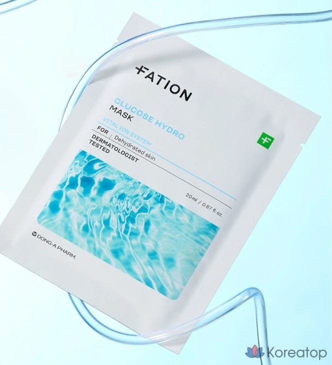 Тканевая маска для лица FATION Glucose Hydro Mask, 20 мл, 10 шт., фото 2