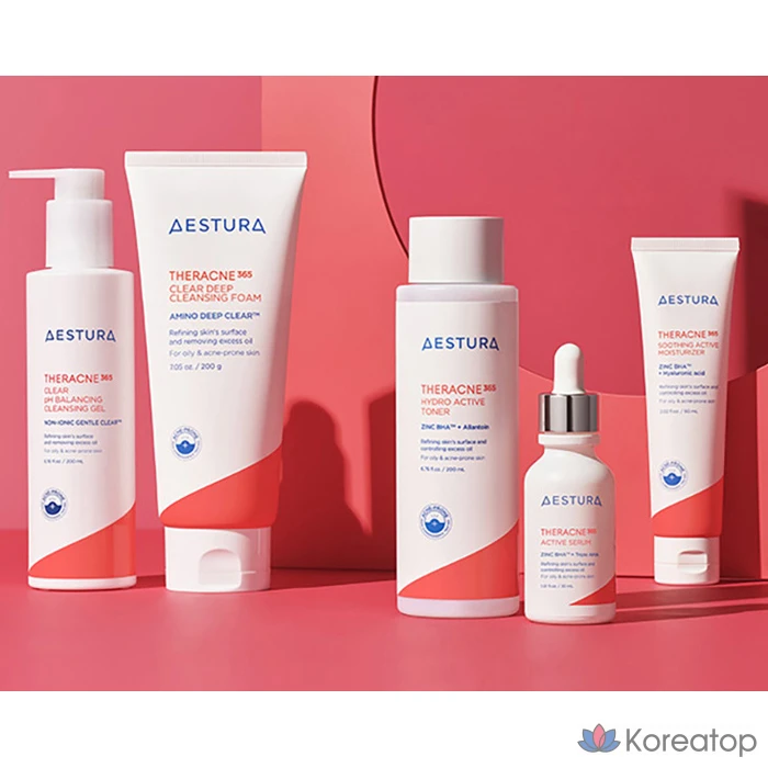 Тонер AESTURA Theracne 365 Soothing Active Moisture Riser, 60 мл, 1 шт.
