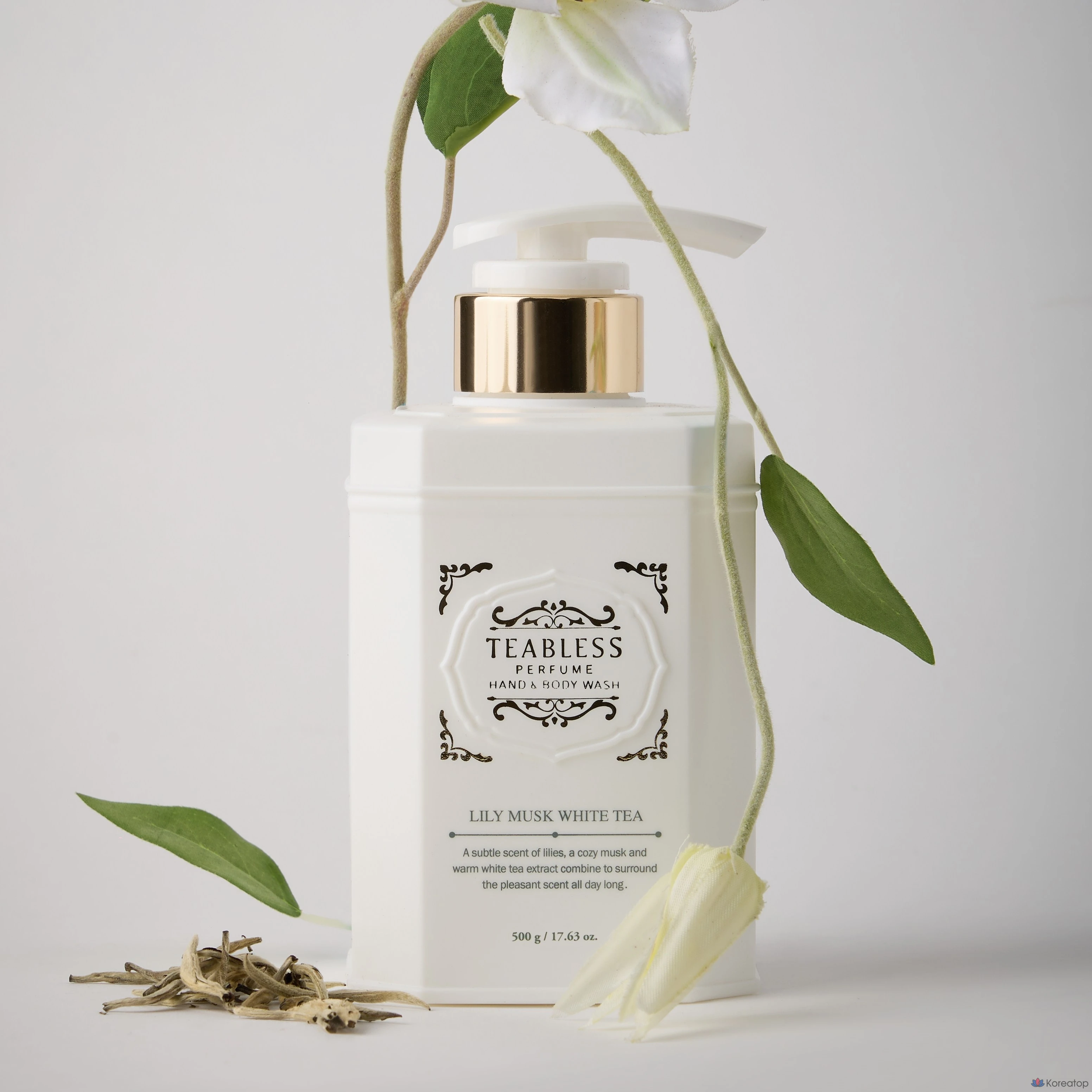 Гель для душа TEABLESS Perfume Body Wash White Tea Lily Musk, 500 г, 1 шт.