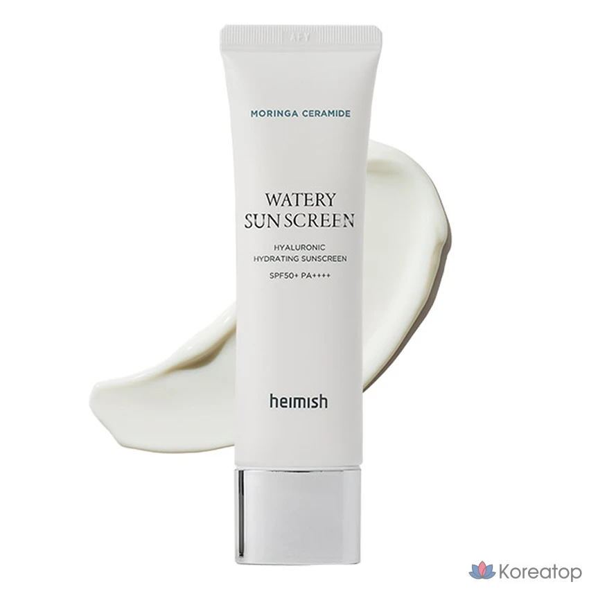 Солнцезащитный крем Heimish Moringa Ceramide Hyaluronic Acid Hydrating Watery Sunscreen SPF50+ PA++++, 50 мл, 1 шт.