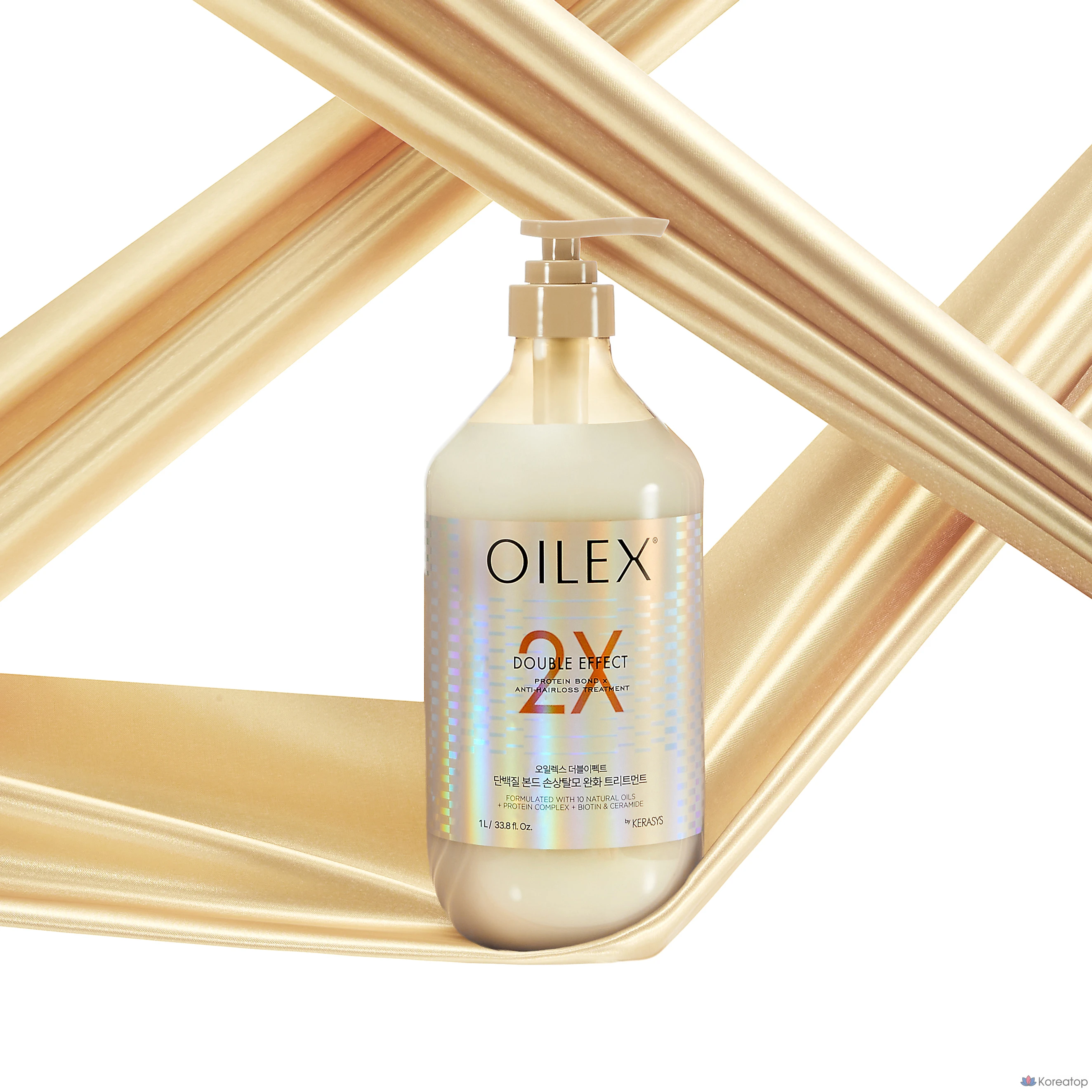 Триатмент для волос KeraSys Oilex Double Effect Damage Care Hair Loss Symptom Relief Protein Bond Treatment, 1 л, 1 шт.