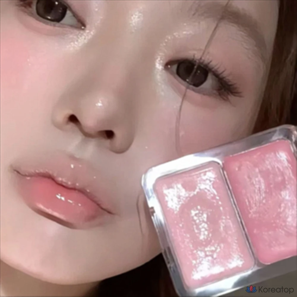 Румяна NAMING Glass Skin Two Tone Blush, оттенок Peach Pink, 1 шт.