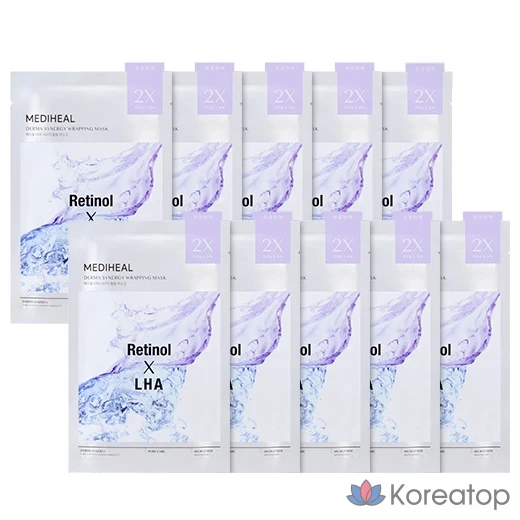 Тканевая маска для лица MEDIHEAL Derma Synergy Wrapping Mask Pore Elasticity, 10 шт.