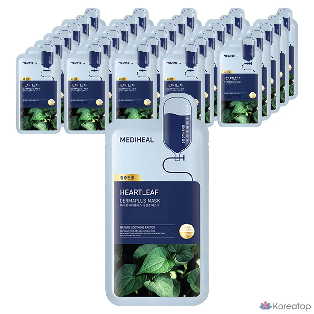 Тканевая маска для лица MEDIHEAL Derma Plus Centella Asiatica Mask, 60 шт.