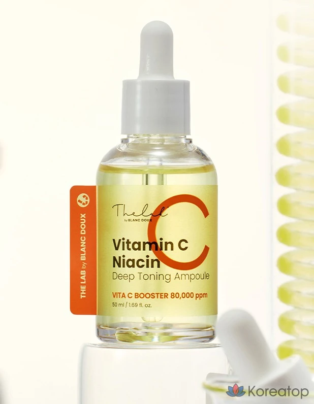 Ампульная сыворотка THE LAB by blanc doux Vitamin C Niacin Deep Toning 7-Day Whitening Ampoule, 50 мл, 1 шт.