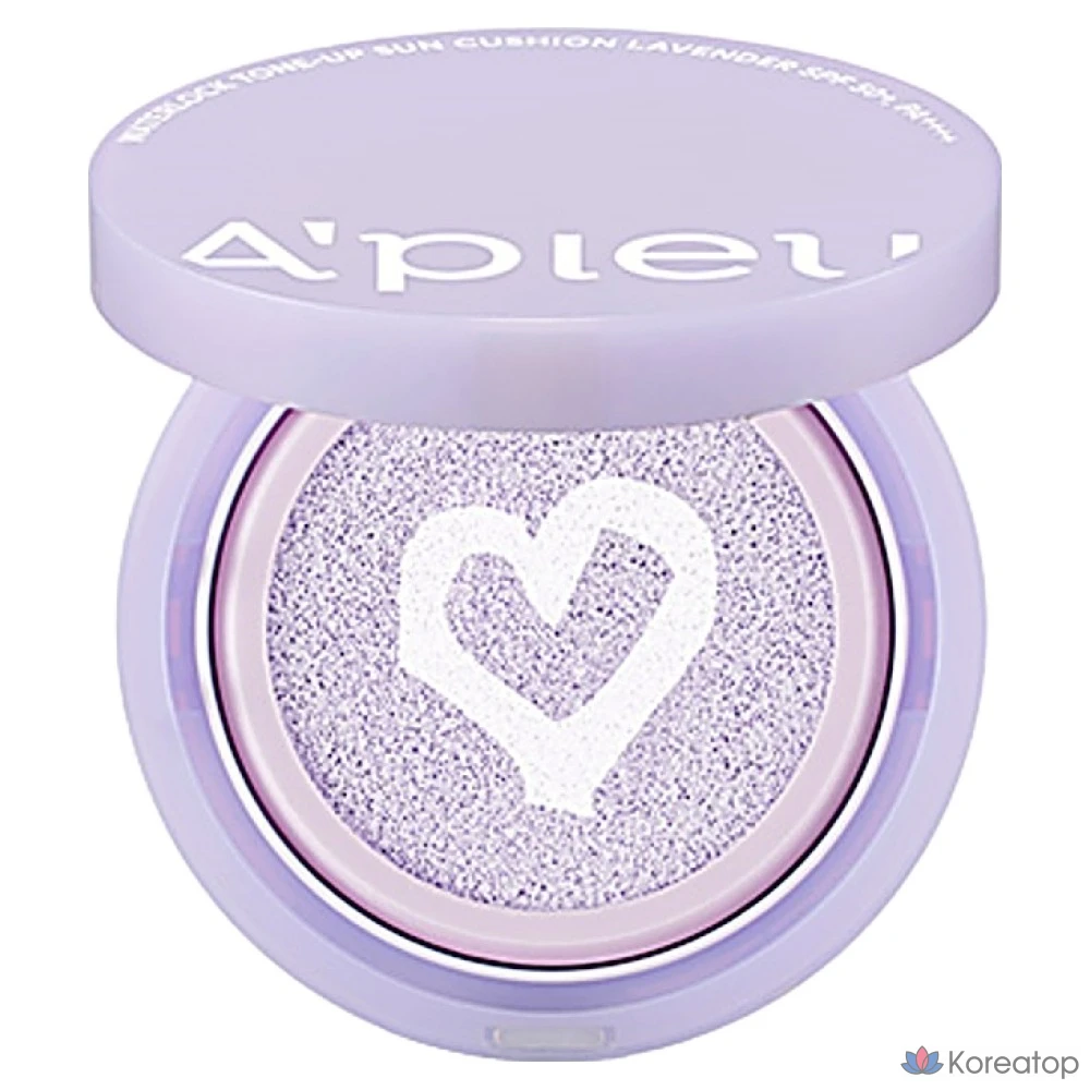 Солнцезащитный кушон A'Pieu Waterlock Tone-Up Sun Cushion, оттенок Lavender, 15 г, 1 шт.