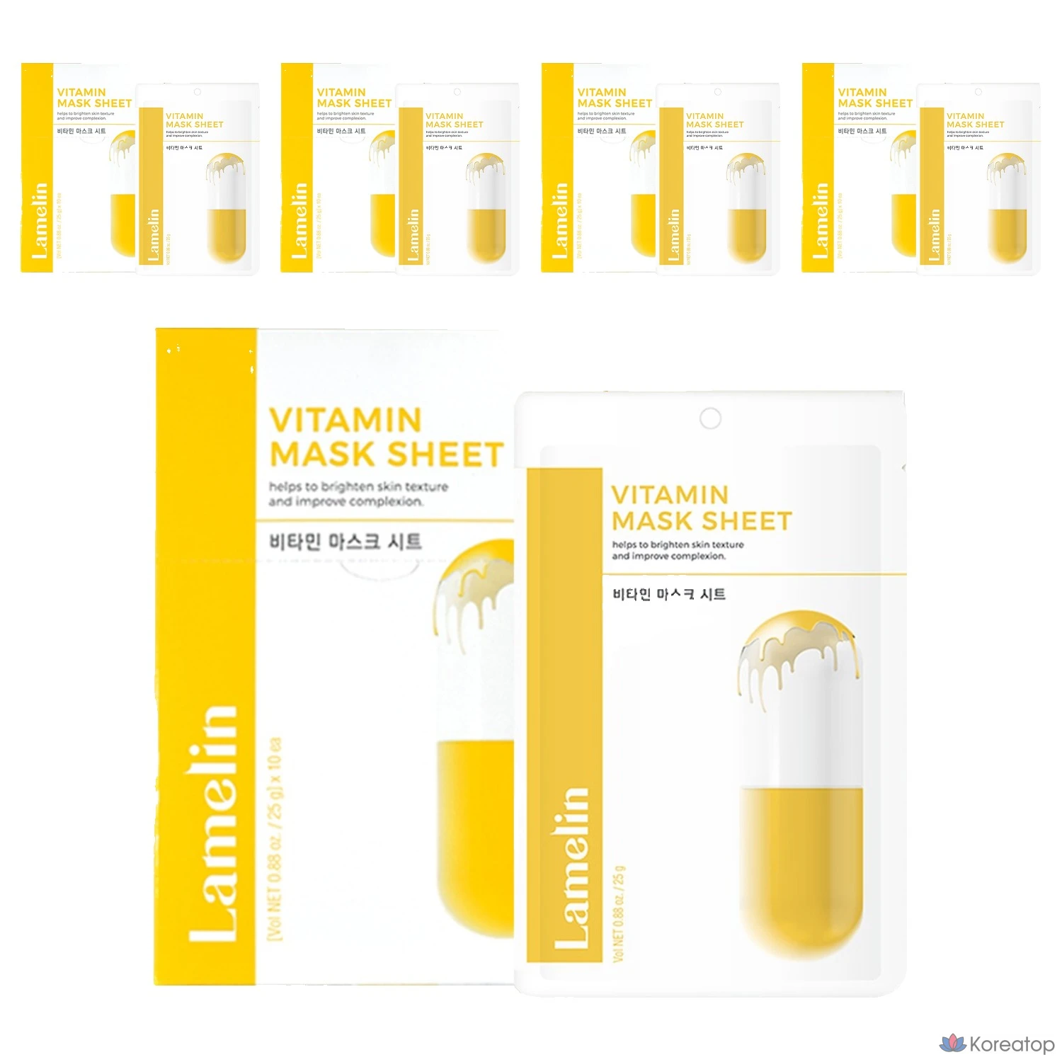 Тканевая маска для лица Lamelin Vitamin Mask Sheet, 25 г, 50 шт.
