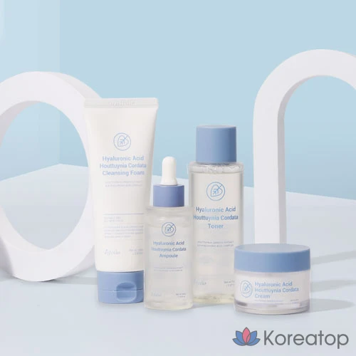 Набор для ухода Esfolio Centella Asiatica 4-piece Set (Foam Cleanser + Toner + Ampoule + Cream), 1 шт.
