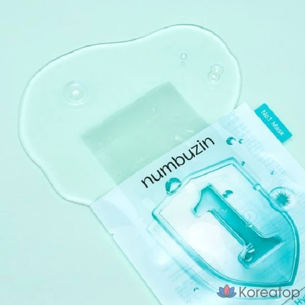 Тканевая маска для лица Numbuzin No.1 Moisture Drench Spa Glow Forest Bath Pack, 1 шт.