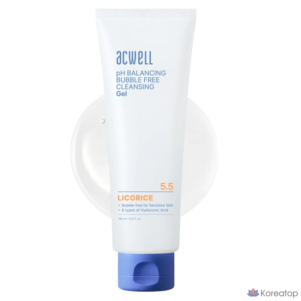 Гидрофильное масло Acwell pH Balancing Bubble Free Cleansing Gel, 160 мл, 1 шт.