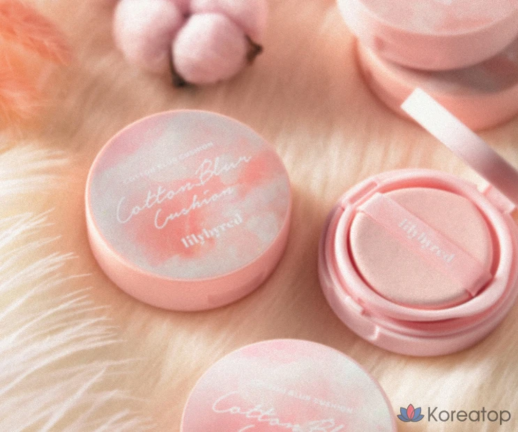 Кушон-основа Lilybyred Cotton Blur Cushion Foundation, оттенок 21 Nude Cotton, 15 г, 1 шт.