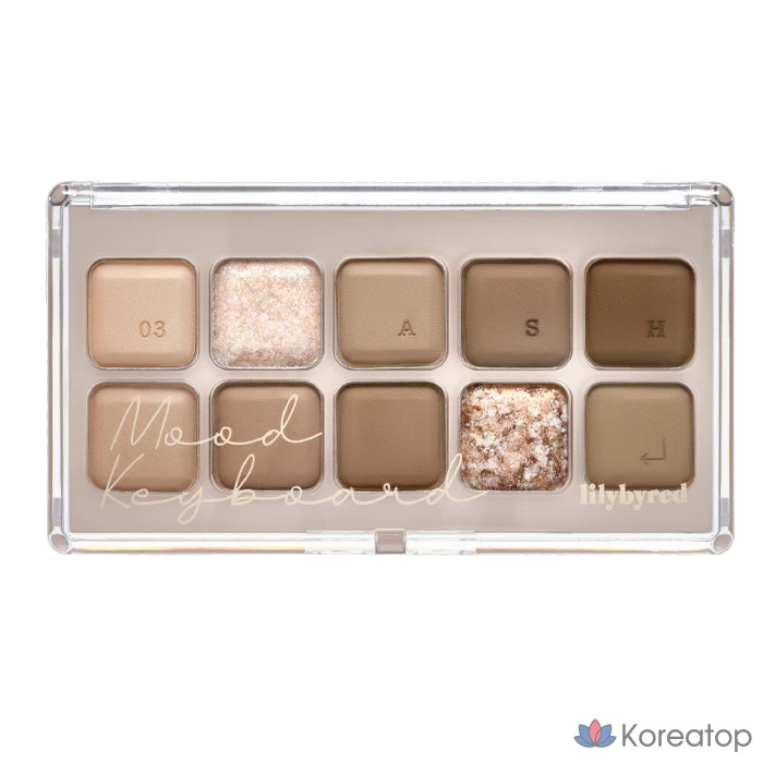 Палетка теней для век Lilybyred Mood Keyboard Eye Palette, оттенок 03 Your Favorite Ash Allim, 1 шт.