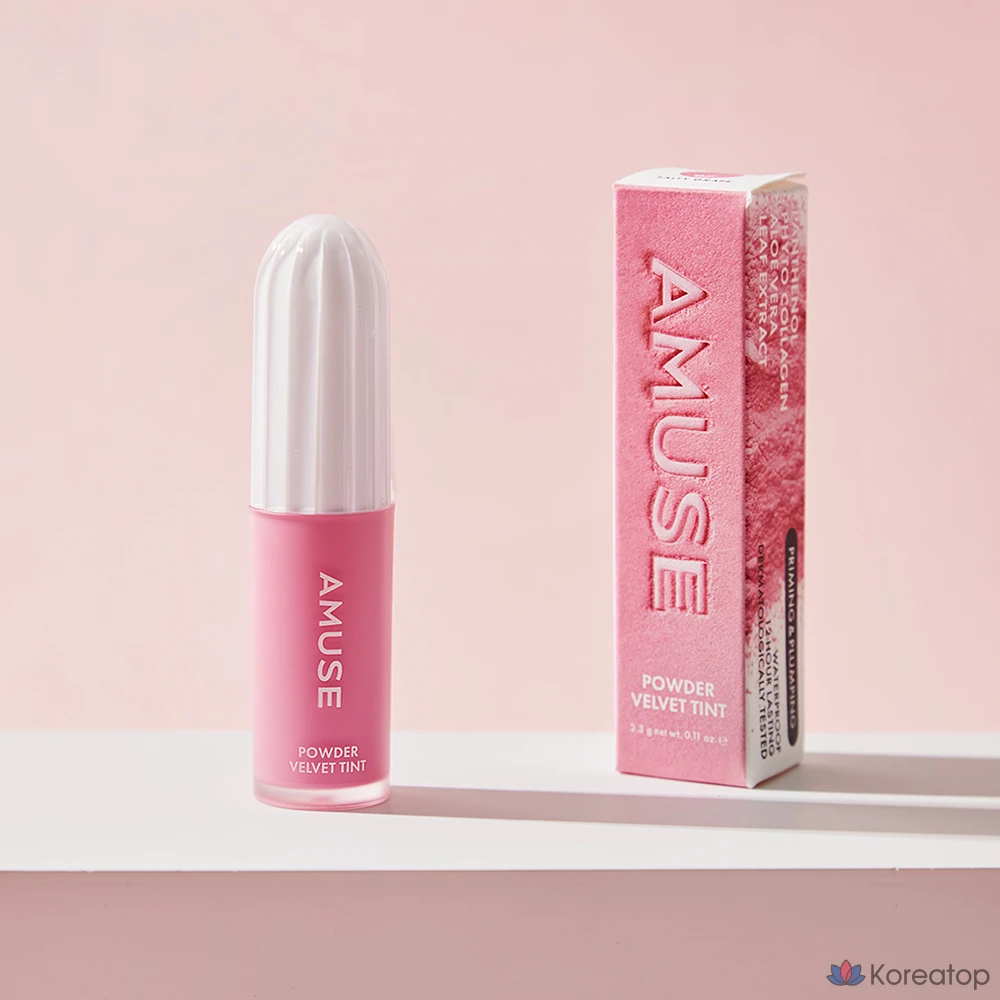 Тинт для губ AMUSE Powder Velvet Tint, оттенок 07 Salty Grape, 1 шт., фото 2