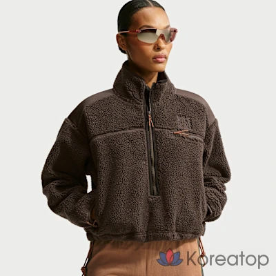 Куртка женская Nike NikeSKIMS Sherpa Oversized 3/4 Zip Jacket