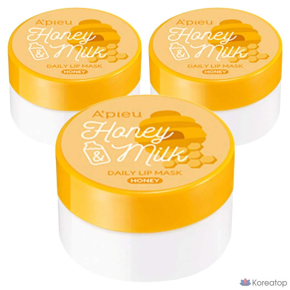 Бальзам для губ A'Pieu Daily Lip Mask, оттенок Transparent, 6 г, 3 шт.