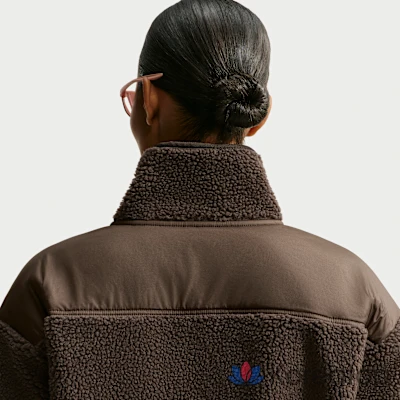 Куртка женская Nike NikeSKIMS Sherpa Oversized 3/4 Zip Jacket, фото 2