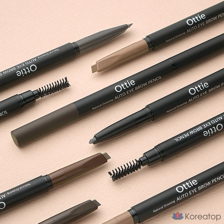 Карандаш для бровей Ottie Natural Drawing Eyebrow Pencil, оттенок 03 Gray Brown, 1 шт.