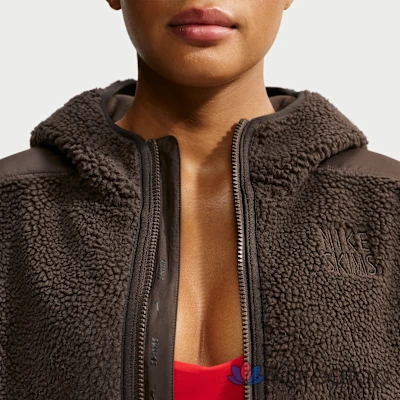 Худи на молнии женское Nike Skims Sherpa Oversized Full-Zip Hooded Jacket, фото 7