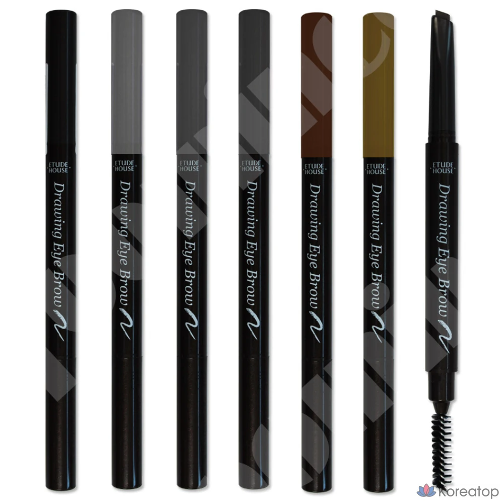 Карандаш для бровей Etude House Drawing Eye Brow Auto Pencil, оттенок 4 Dark Gray, 0.25 г, 1 шт.