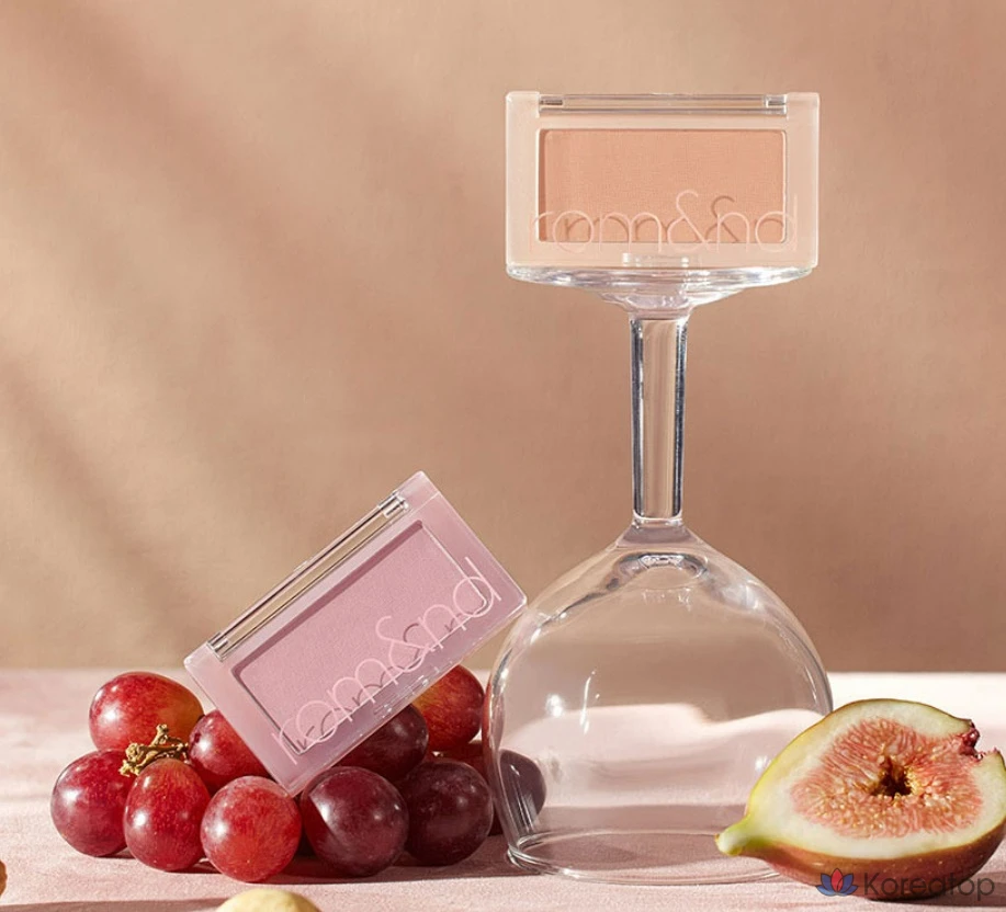 Блушер для щек ROM&ND Better Than Cheek Blusher, оттенок N02 Vine Nude, 4 г, 1 шт., фото 8
