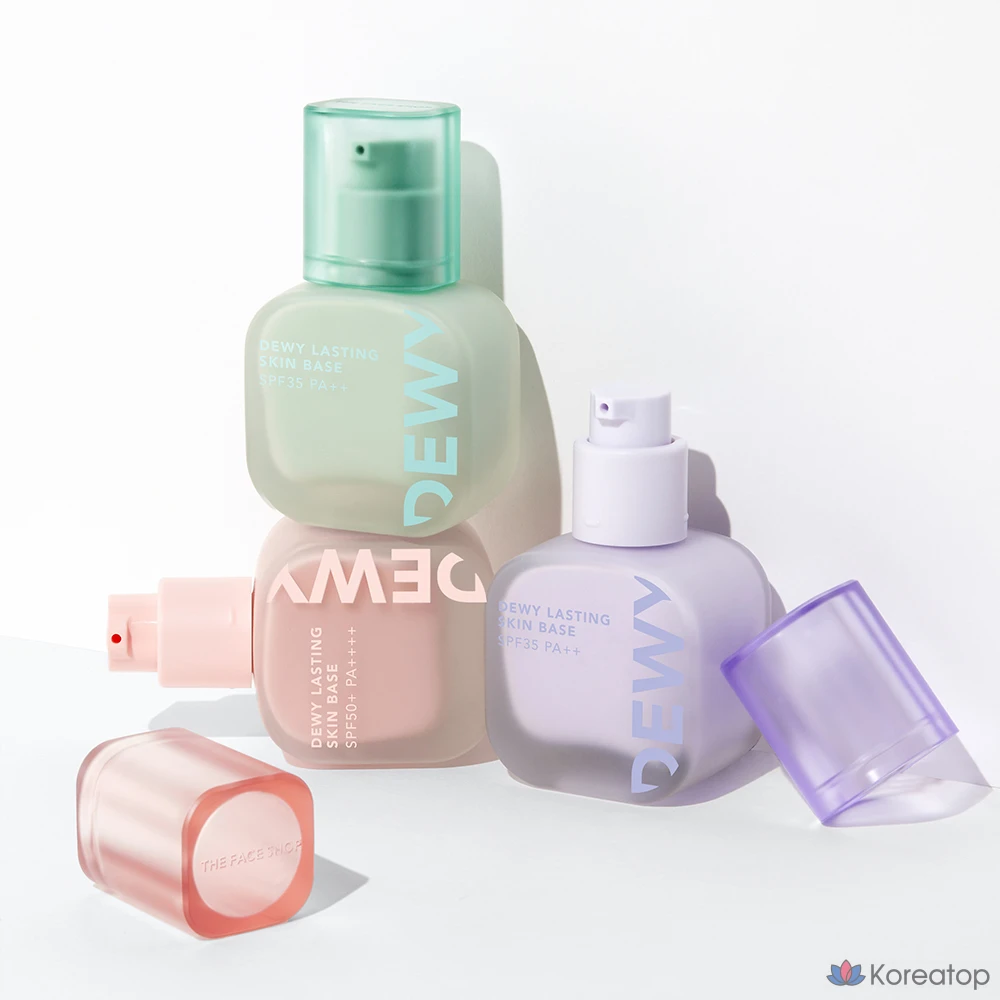 Тонер The Face Shop Dewy Lasting Skin Base, оттенок 03 Minty, 35 мл, 1 шт.