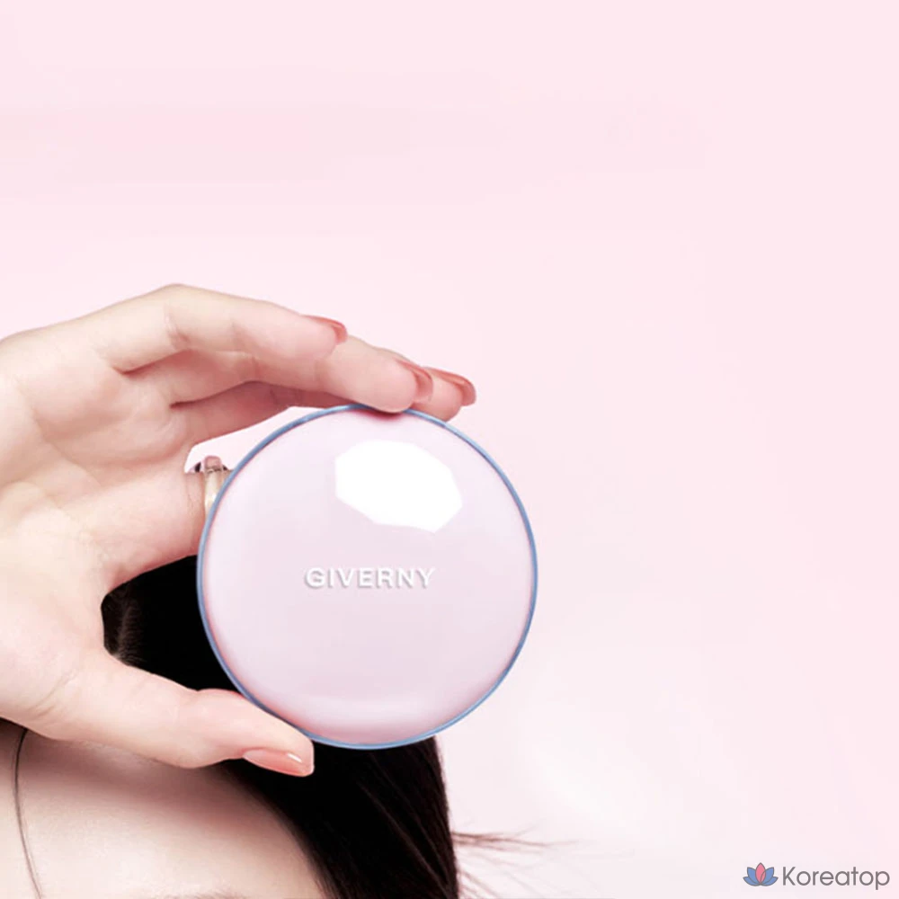 Кушон Giverny Dewy Glassy Cushion Foundation Set (Cushion + Refill), оттенок 23NW Medium Beige, 13 г, 1 шт., фото 2