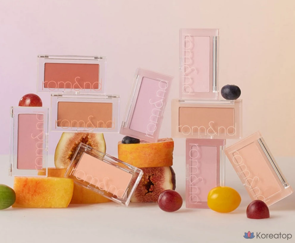Блушер для щек ROM&ND Better Than Cheek Blusher, оттенок N02 Vine Nude, 4 г, 1 шт., фото 9