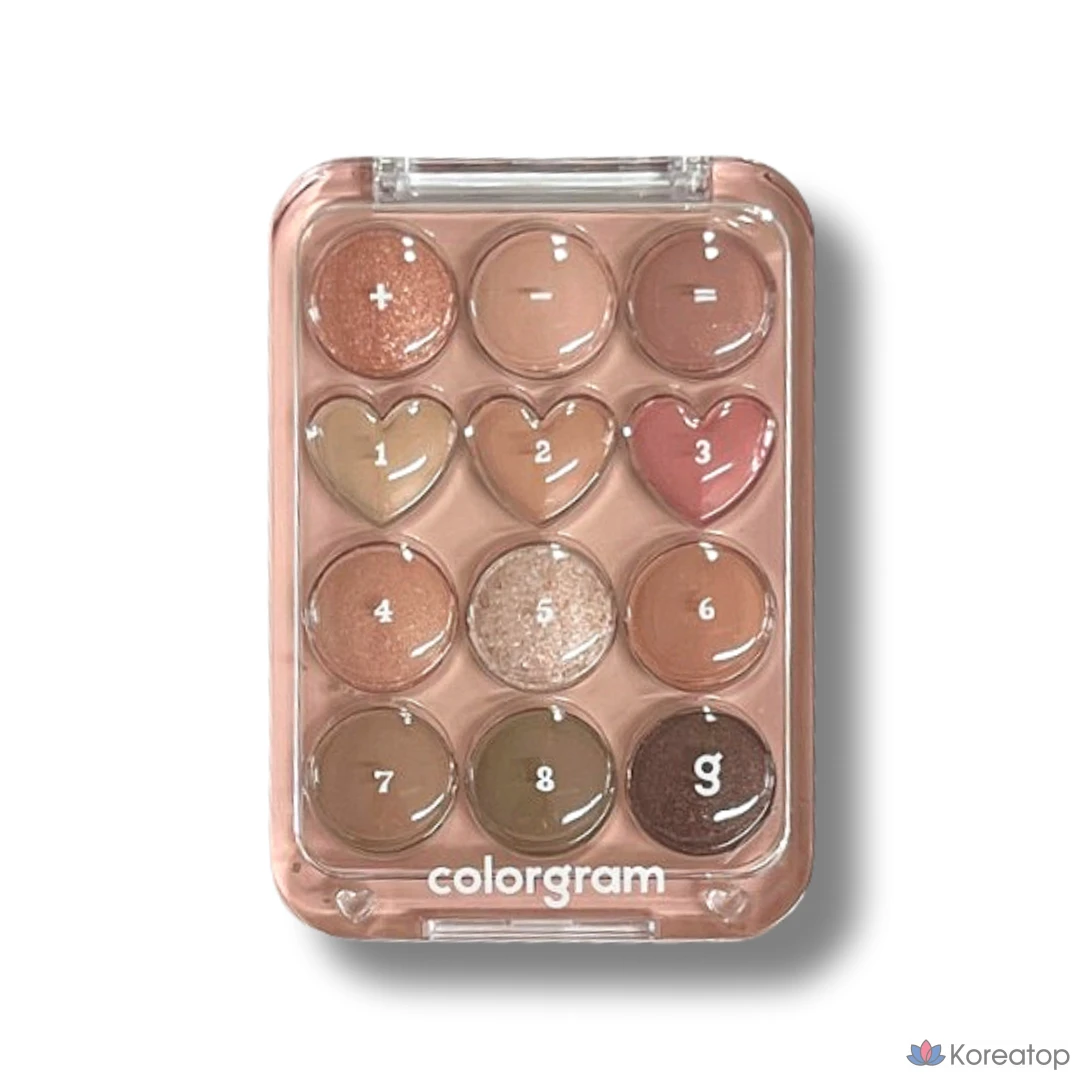 Палитра для глаз Colorgram New Eye Tutorial Palette, оттенок 8 Beige, 9.9 г, 1 шт.