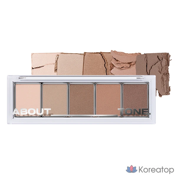 Тени для век ABOUT TONE Return to Basic Shadow Palette, оттенок 02 Soft, 9 г, 1 шт.