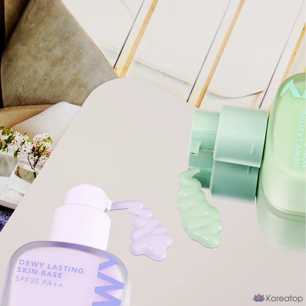 Тонер The Face Shop Dewy Lasting Skin Base, оттенок 03 Minty, 35 мл, 1 шт.