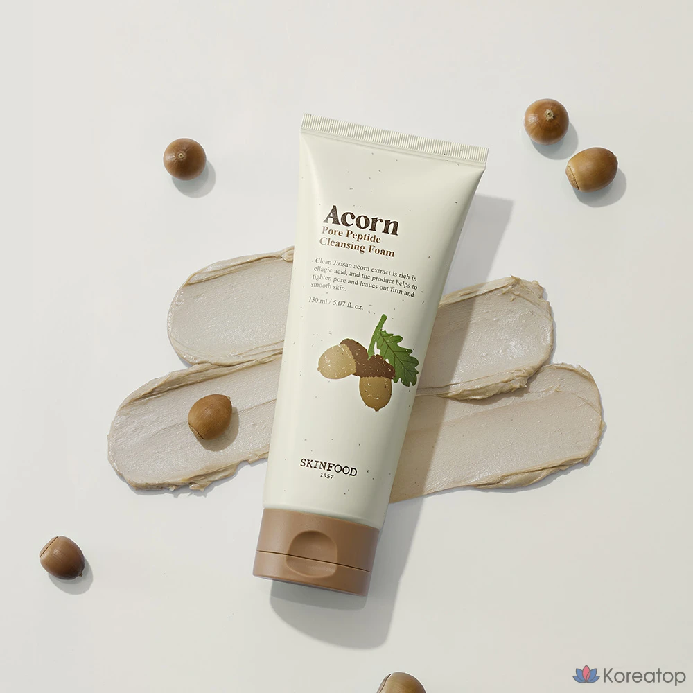 Очищающая пенка Skinfood Acorn Pore Peptide Cleansing Foam, 150 мл, 1 шт.