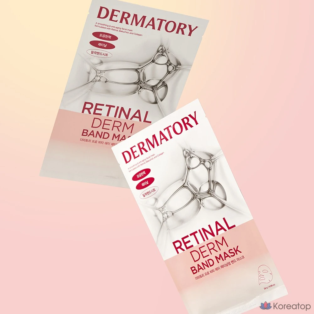 Тканевая маска для лица Dermatory Pore Elastic Retinal Derm Band Mask, 1 шт.