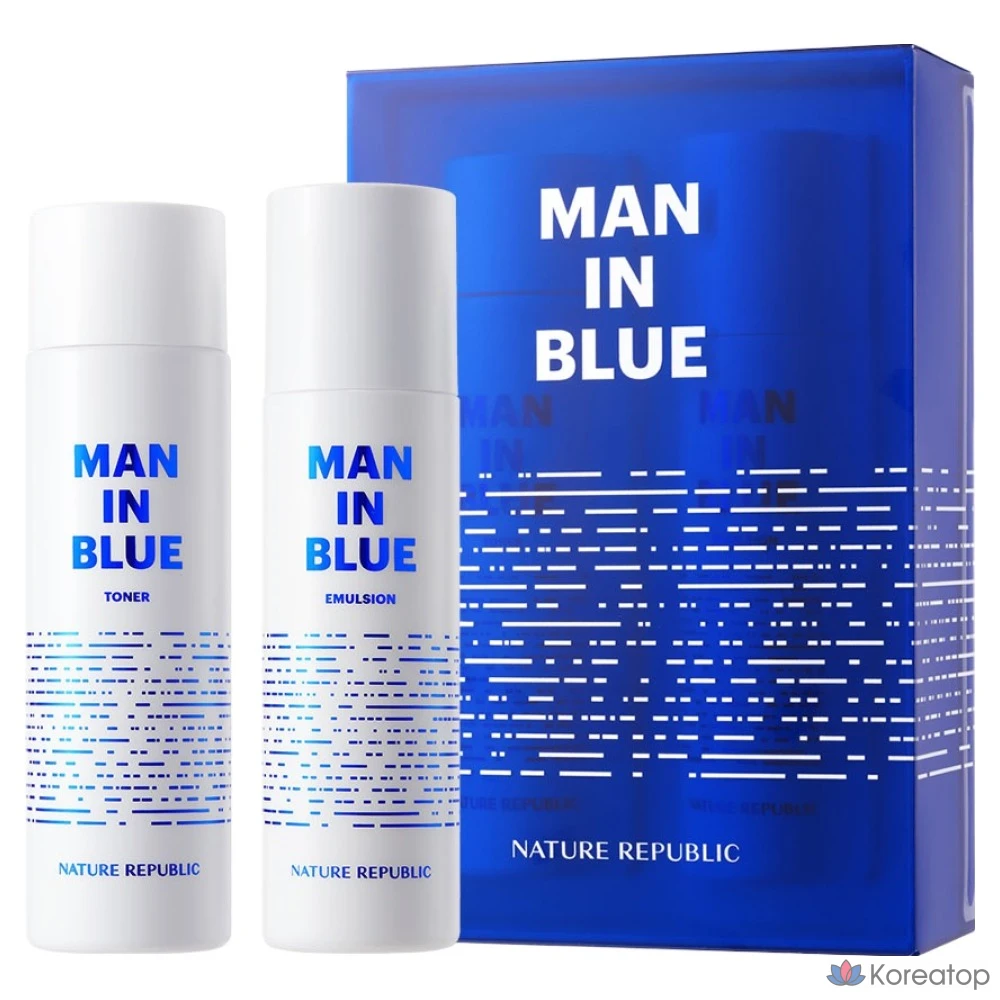 Набор для ухода Nature Republic Man in Blue 2-piece Set, 1 шт.