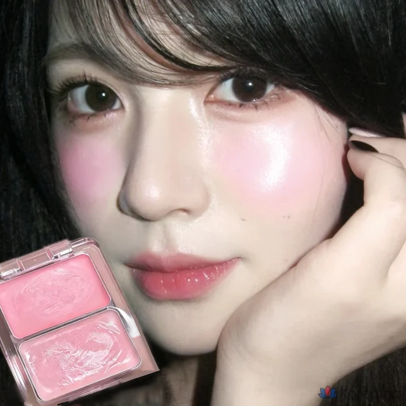 Румяна NAMING Glass Skin Two Tone Blush, оттенок Peach Pink, 1 шт.
