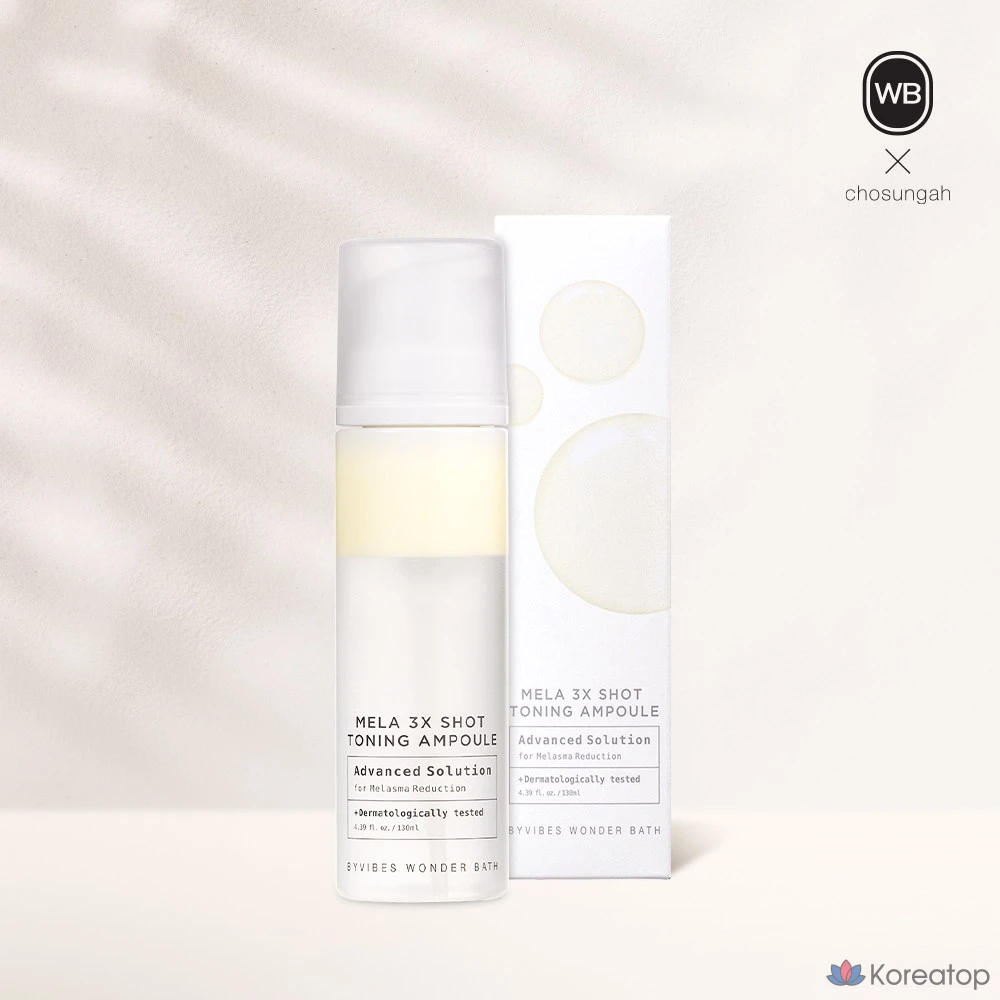 Ампульная сыворотка Wonder Bath Mela 3X Shot Toning Ampoule, 130 мл, 1 шт.