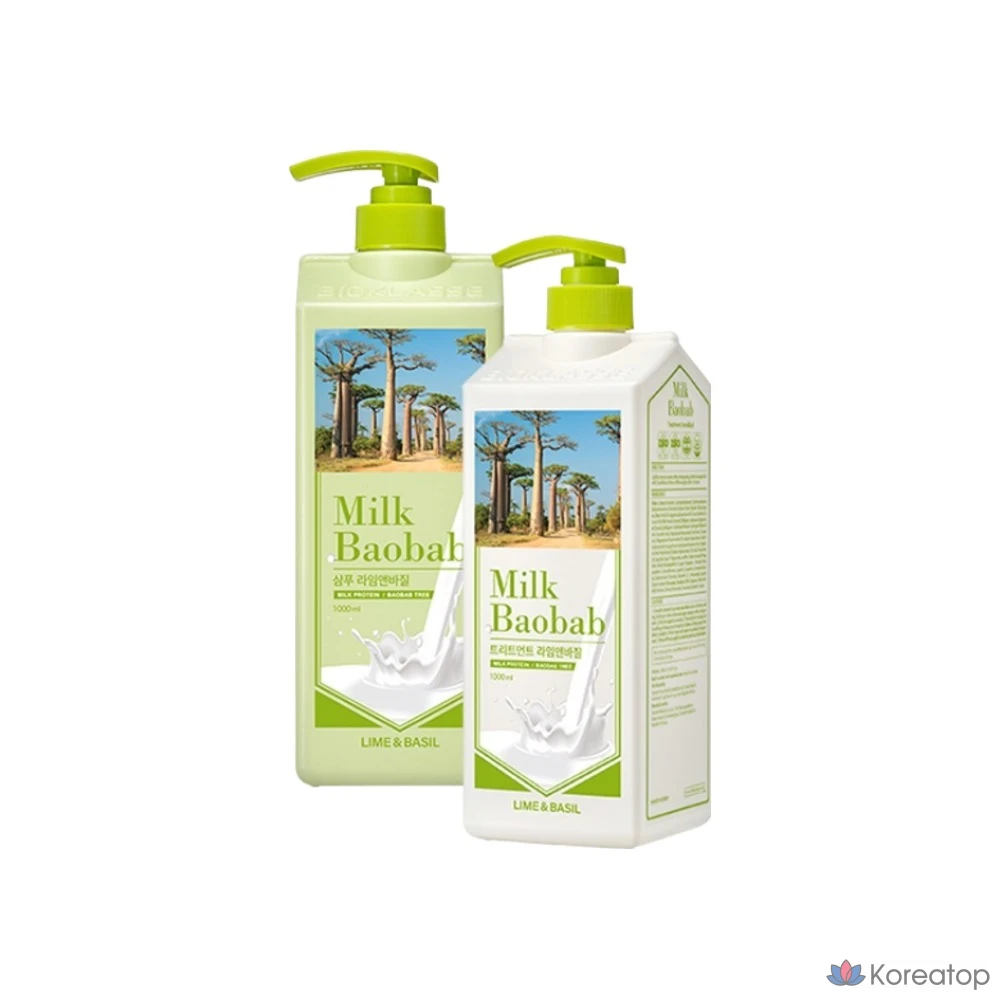 Триатмент для волос Milk Baobab Treatment Lime &amp; Basil, 1 л, 1 шт.