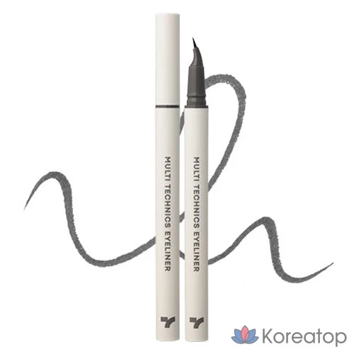Подводка для глаз Tony Moly I’m TONYMOLY Multi Technics Eyeliner, оттенок 03 Ash Black, 0.6 г, 1 шт.