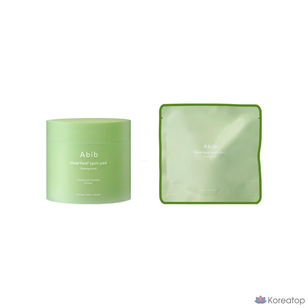 Пэды для лица Abib Heartleaf Calming Touch Spot Pad 150 мл x 80 шт + Refill 150 мл x 80 шт, 1 шт