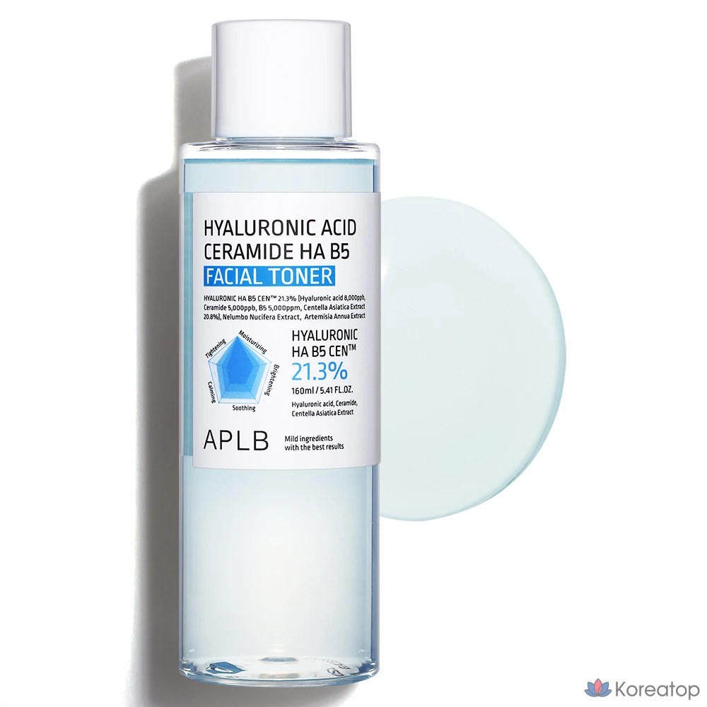 Тонер APLB Hyaluronic Acid Ceramide HA B5 Facial Toner, 160 мл, 1 шт.