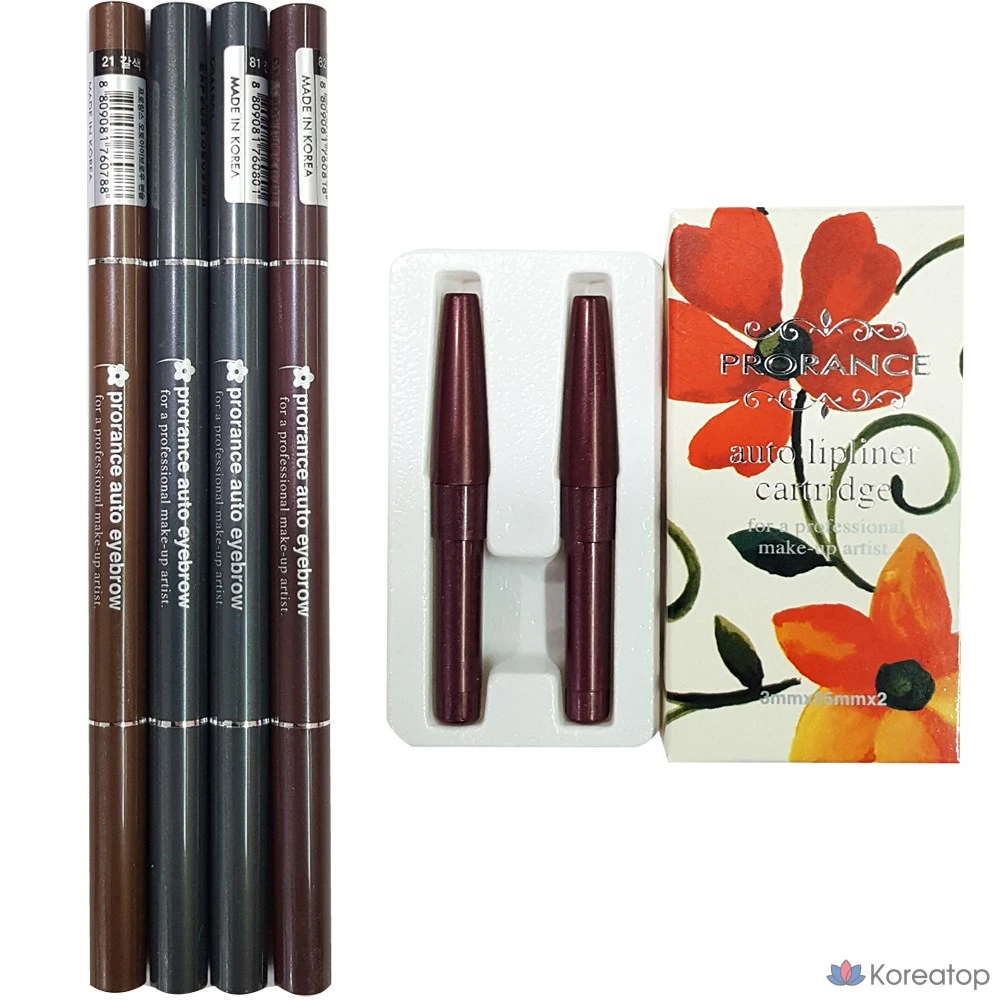 Карандаш для бровей Prorance Auto Eyebrow Pencil, оттенок 81 Dark Gray, 1 шт., фото 2