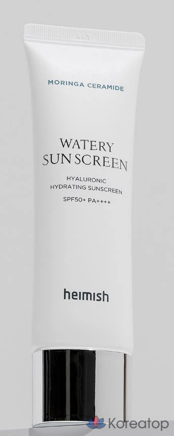 Солнцезащитный крем Heimish Moringa Ceramide Hyaluronic Acid Hydrating Watery Sunscreen SPF50+ PA++++, 50 мл, 1 шт.