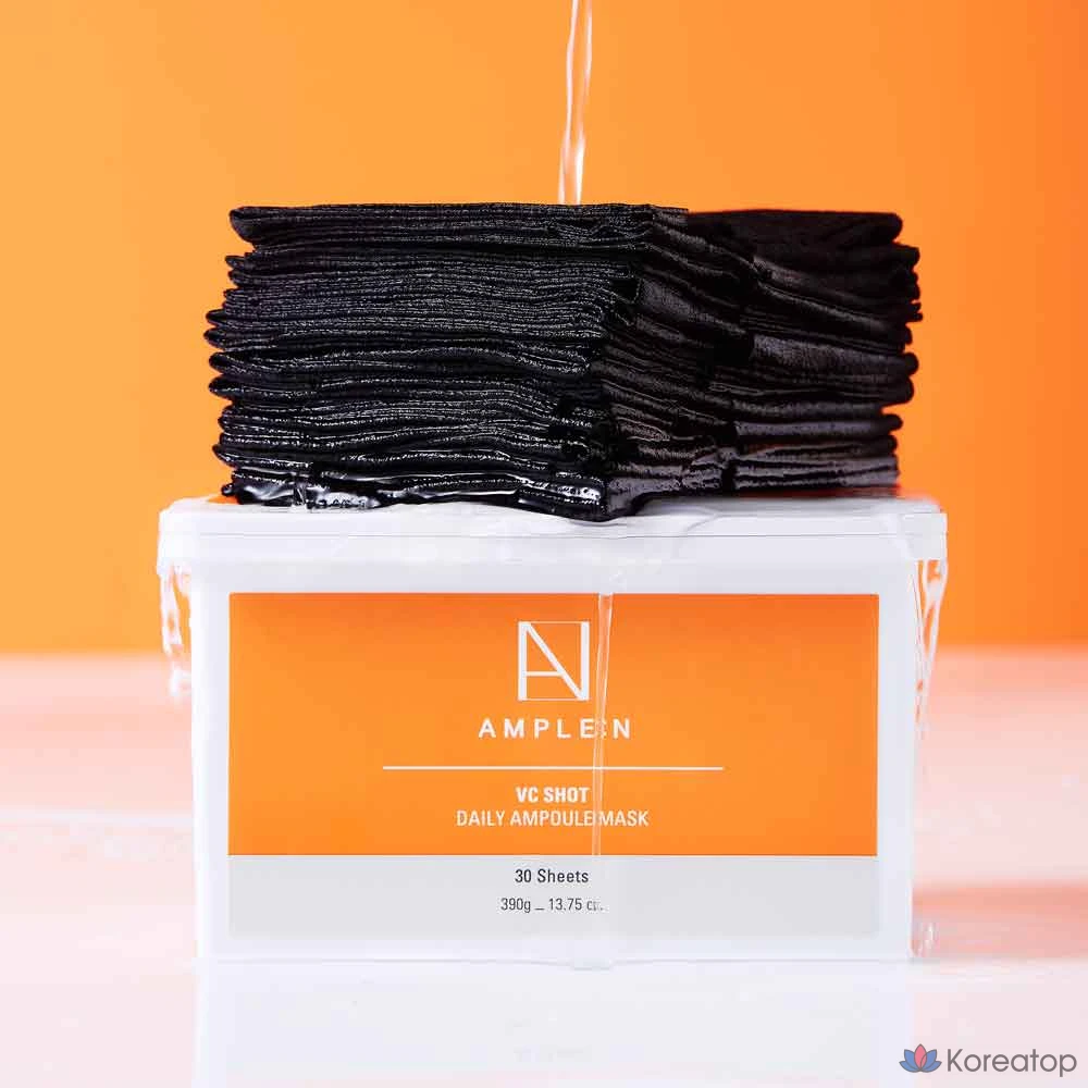 Тканевая маска для лица AMPLE:N Koreana VC Shot Daily Ampoule Mask, 30 шт., фото 5