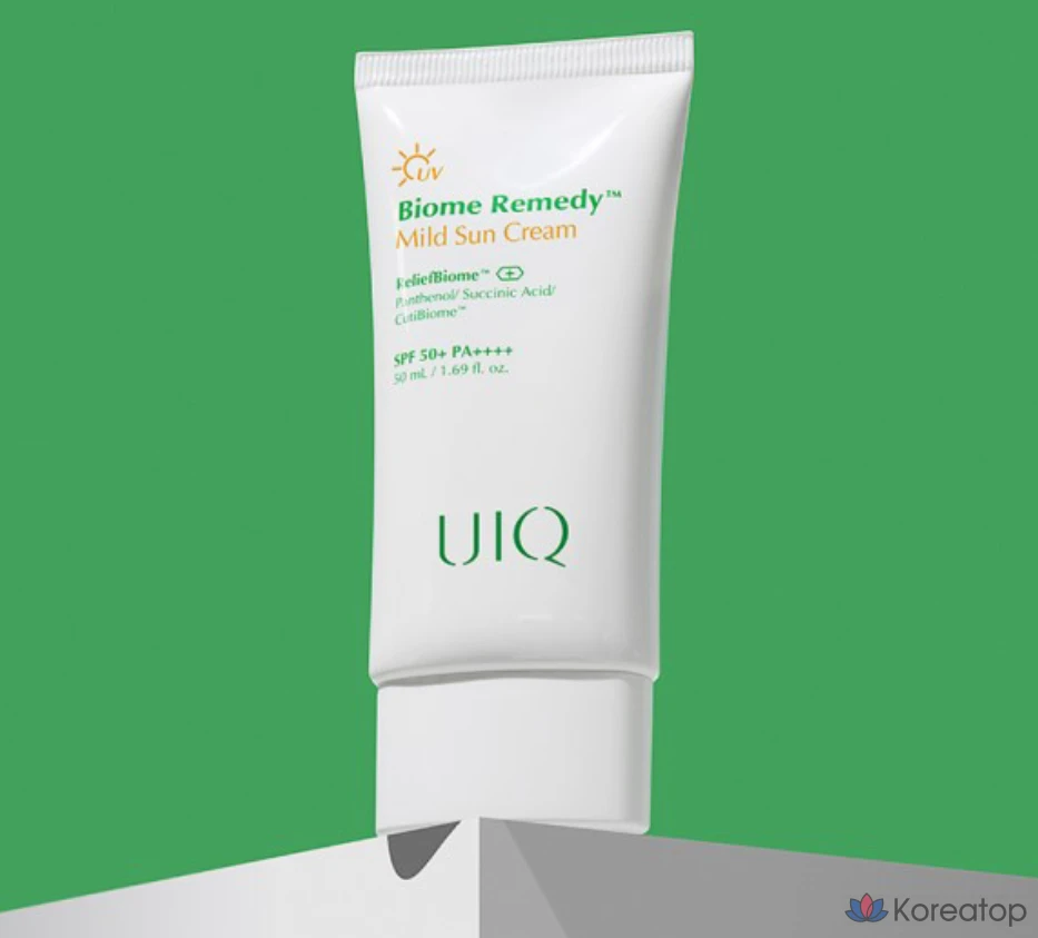 Солнцезащитный крем UIQ Biome Remedy Mild Sun Cream SPF50+ PA++++, 50 мл, 1 шт.