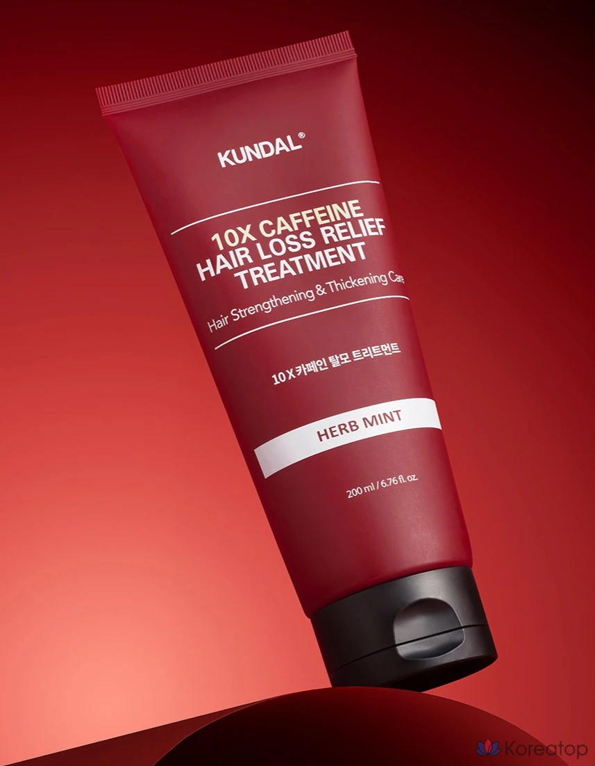 Триатмент для волос Kundal Ten-X Caffeine Hair Strengthening Anti-Hair Loss Treatment, аромат White Musk, 200 мл, 1 шт.