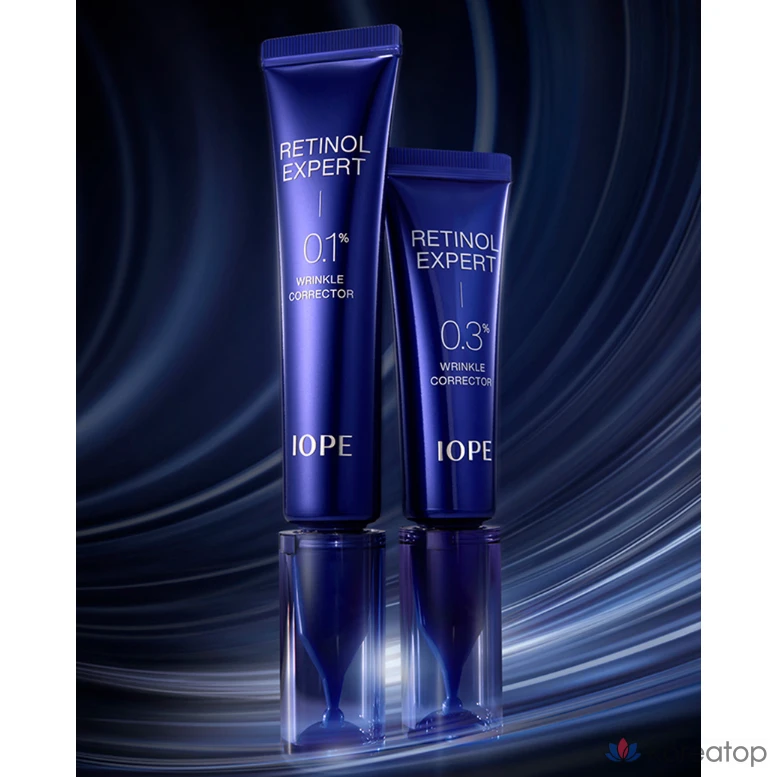Набор для ухода IOPE Retinol Expert 0.1% Wrinkle Corrector Essence 4-piece Set + Super Vital Sample 5-piece Set, 1 шт.