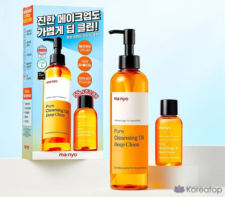 Гидрофильное масло Manyo Pure Cleansing Oil Deep Clean, 250 мл + 55 мл, 1 шт.