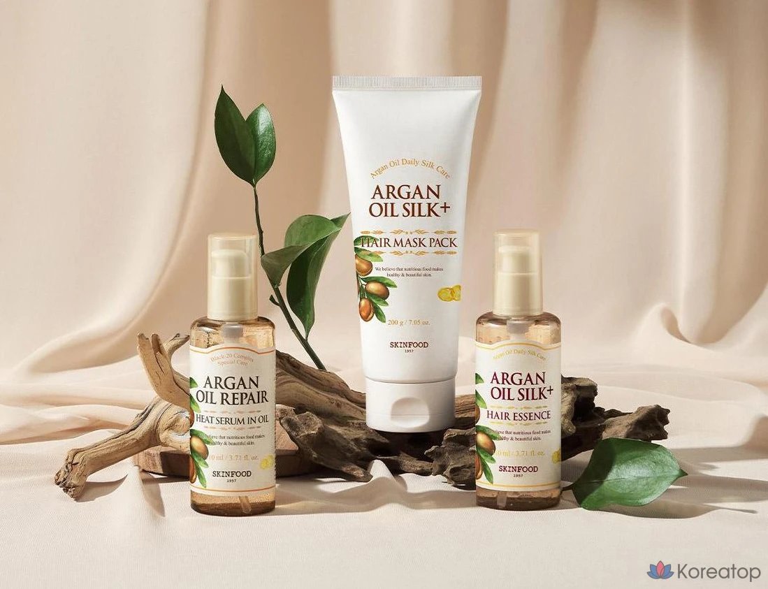 Маска для волос Skinfood Argan Oil Silk Plus Hair Mask, 200 г, 2 шт.